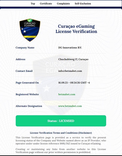 Betmabet güvenilir mi? Betmabet ödeme yapar mı? hakkında merak ettiğiniz tüm sorulara cevap bulabilirsiniz. Lisans doğrulamasını sizler için gerçekleştirdik.