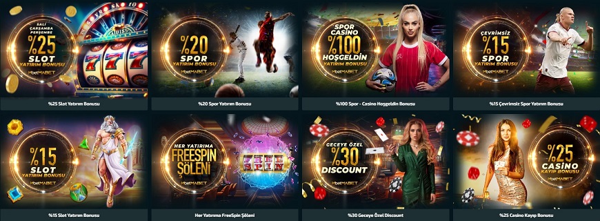 Betmabet promosyonları her zaman kullanıcılar için avantajlıdır. Hediye bonuslar sayesinde kazanma şansınızı arttırabilirsiniz.